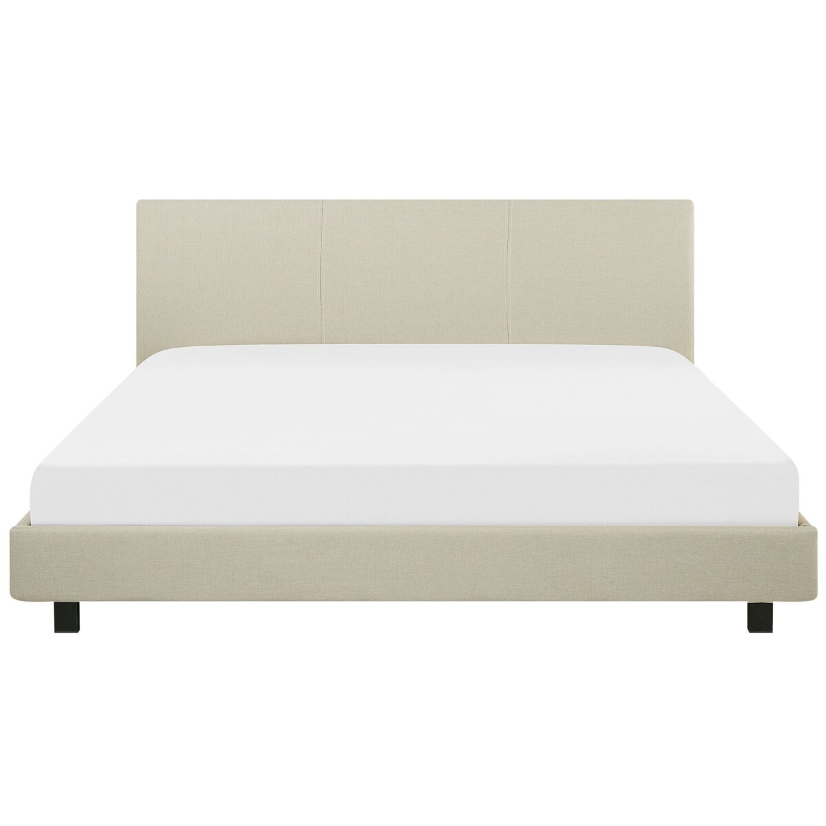 Łóżko wodne tapicerowane 180 x 200 cm beżowe ALBI