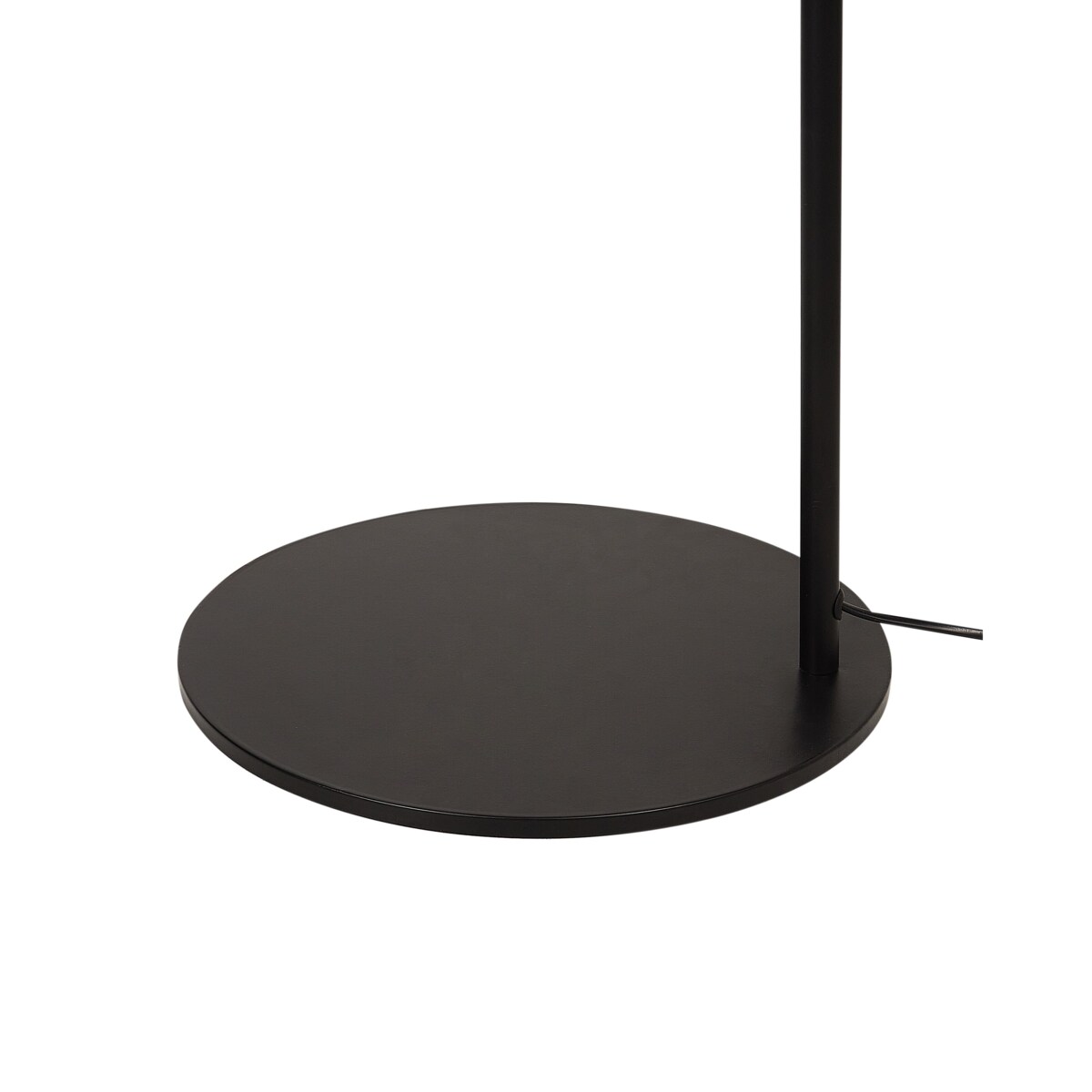 Lampa podłogowa pleciona czarna KALOMO