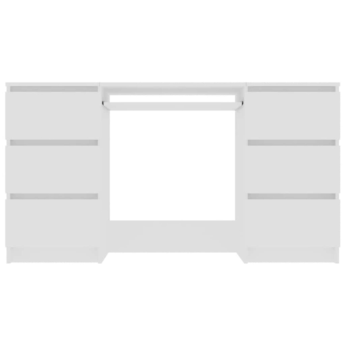 vidaXL Biurko, białe, 140x50x77 cm, materiał drewnopochodny