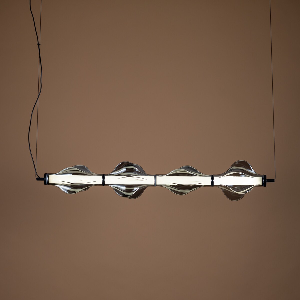 Lampa wisząca LED 30W TK Lighting ELVA BLACK czarna 3642 lm regulowana wysokość