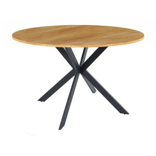Stół okrągły TALIA II 90x90 dąb/czarny