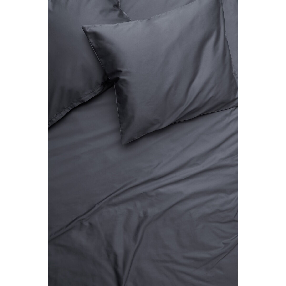 Poszewka satynowa graphite grey 40 x 40 cm