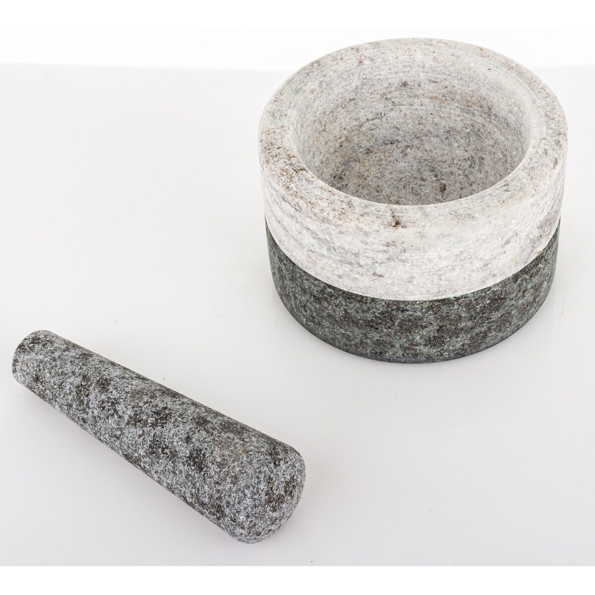 Moździerz kuchenny marmurowy dwukolorowy Ø 14x7 cm BICOLORE