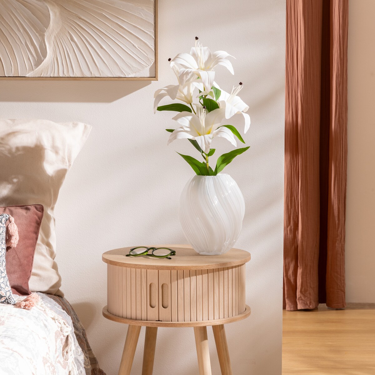 Szklany wazon o organicznym kształcie VALMA