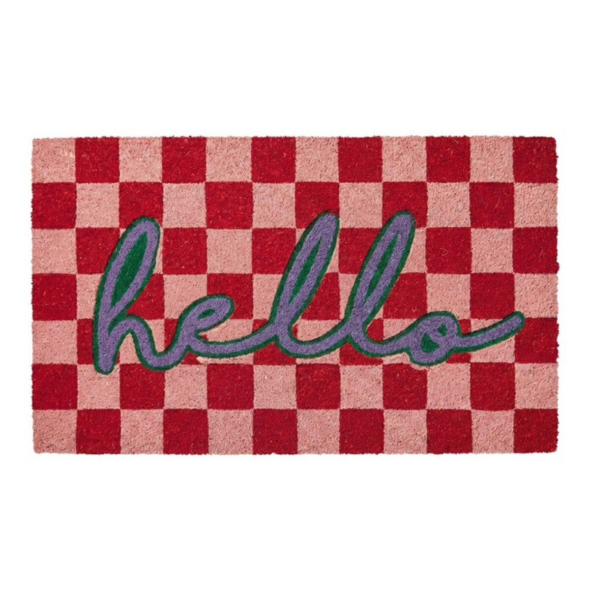 Wycieraczka wejściowa kokos Hello, 75x45 cm