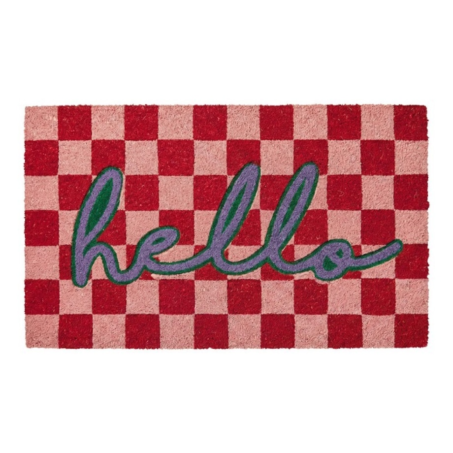 Wycieraczka wejściowa kokos Hello, 75x45 cm