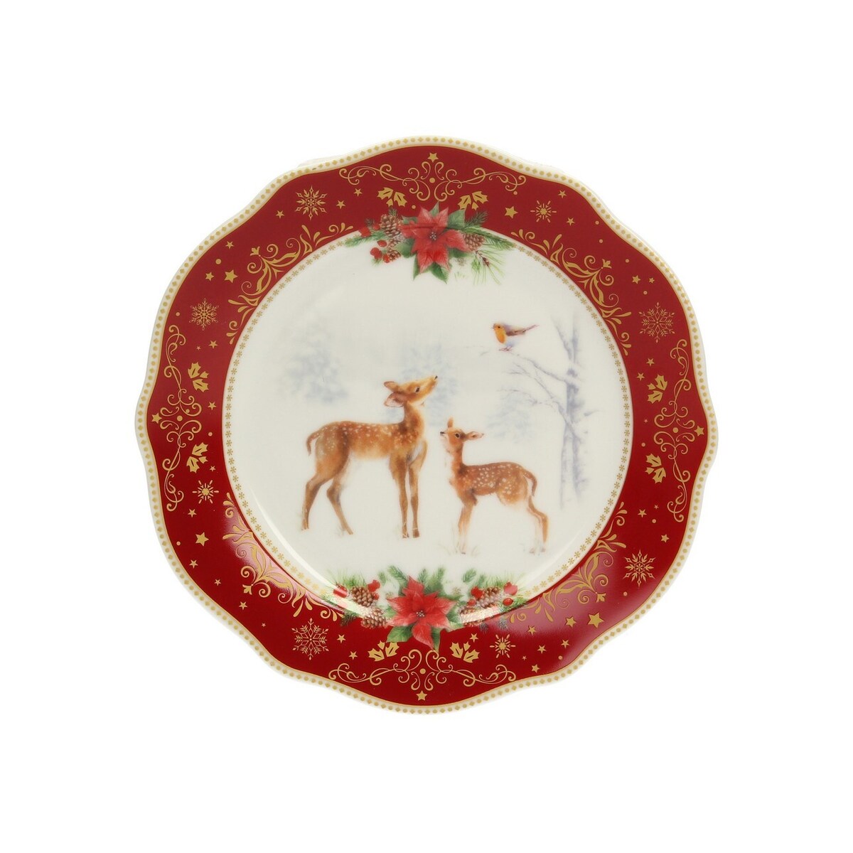 Zestaw talerzy Christmas Time ⌀20cm boże narodzenie, święta, świąteczne, , 20 x 20 x 5 cm