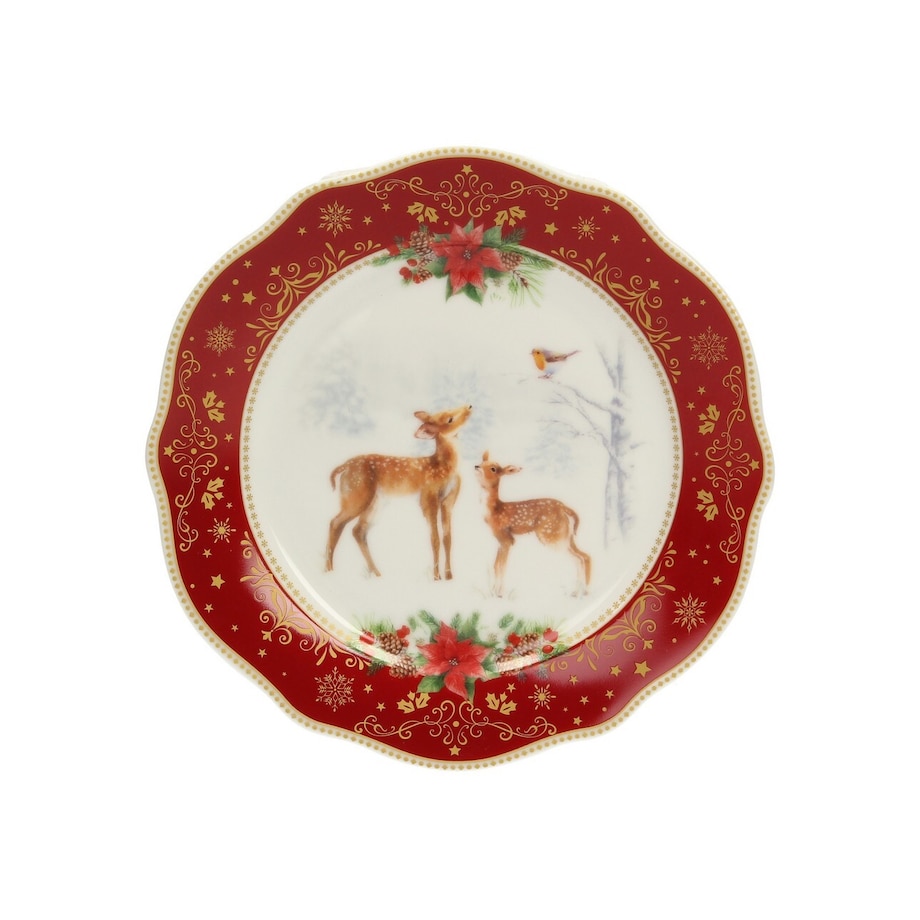 Zestaw talerzy Christmas Time ⌀20cm boże narodzenie, święta, świąteczne, , 20 x 20 x 5 cm