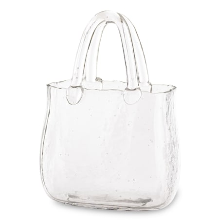 Wazon szklany 25x16x16 cm TORBA przeźroczysta