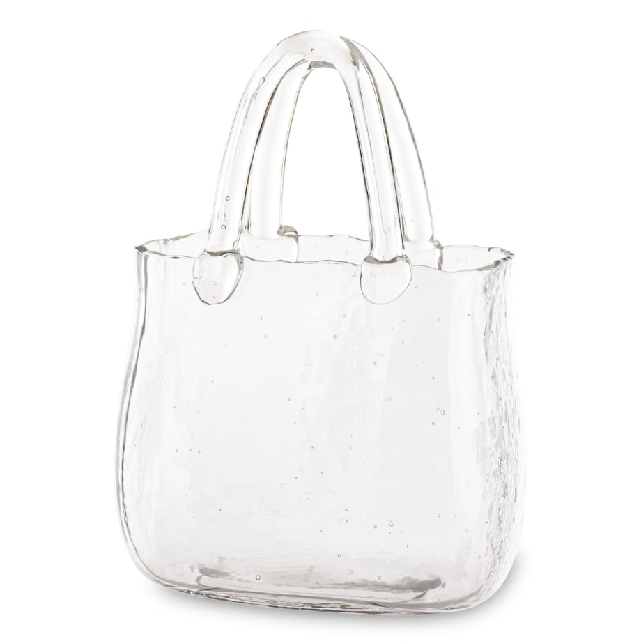 Wazon szklany 25x16x16 cm TORBA przeźroczysta