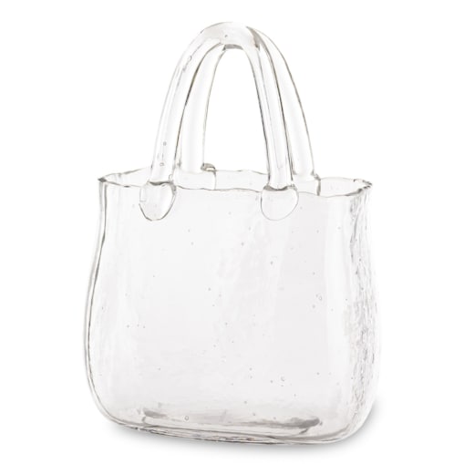 Wazon szklany 25x16x16 cm TORBA przeźroczysta