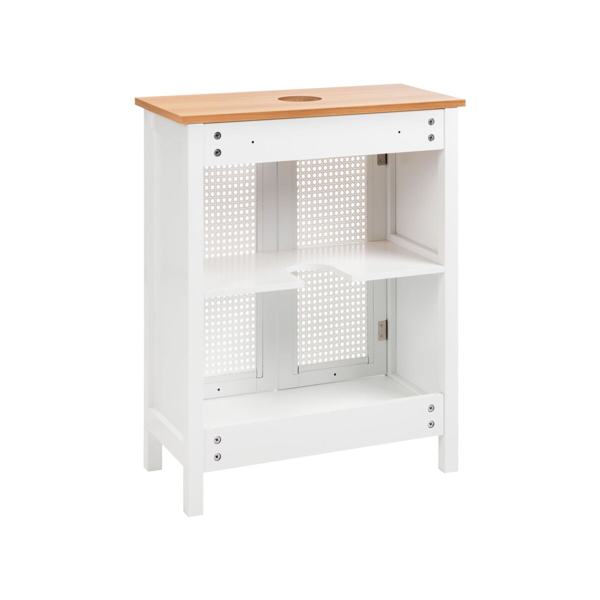 Szafka pod umywalkę ALAMOS Drewno 60 cm 30 cm 75 cm Biały