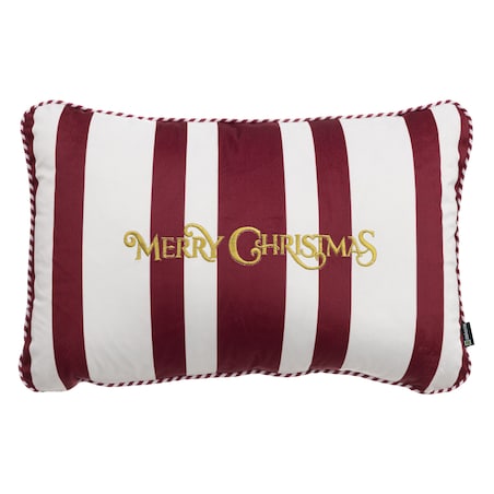Poszewka na poduszkę Red & White Noel 60x40 cm boże narodzenie, święta, świąteczne, bordowy -czerwony, 60x40 cm