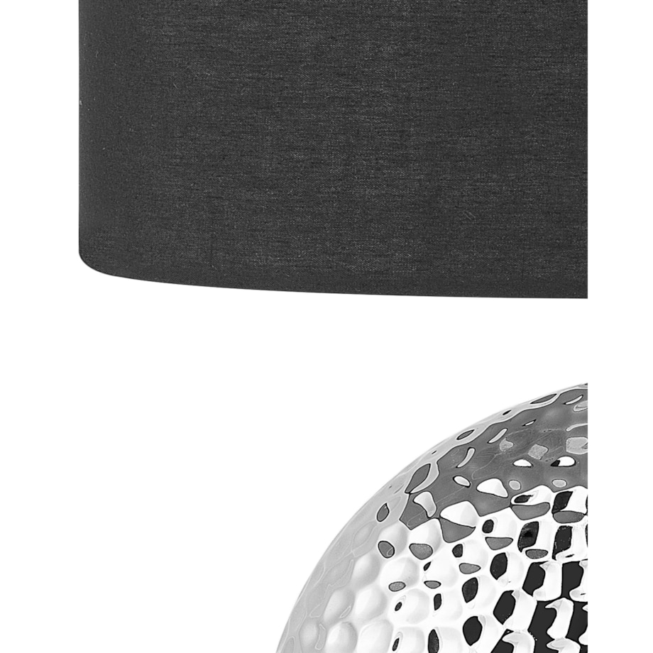 Lampka nocna ceramiczna srebrna NASVA