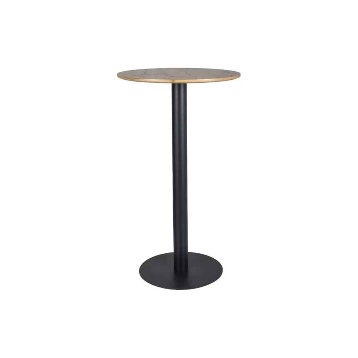 Stolik barowy wysoki BT-005 60x60 dąb artisan/czarny