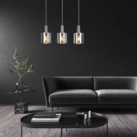 Kaskada LAMPA wisząca DONATI 5250 Rabalux loftowy zwis na listwie do kuchni chrom