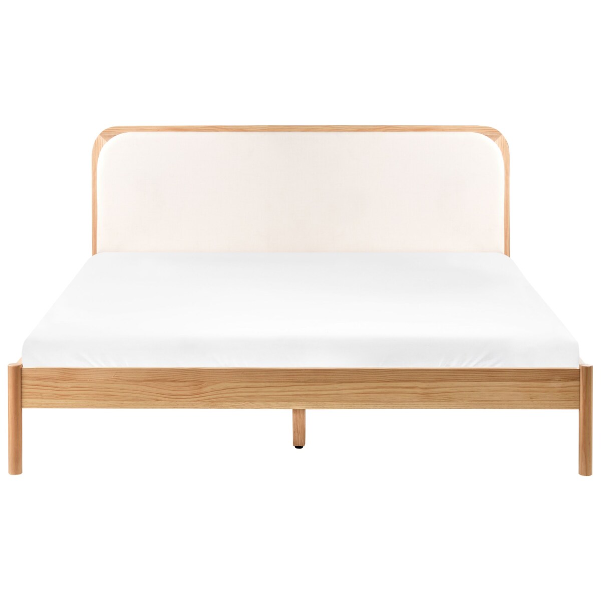 Łóżko Drewno sosnowe DOSCHES 180 x 200 cm Jasnobrązowy