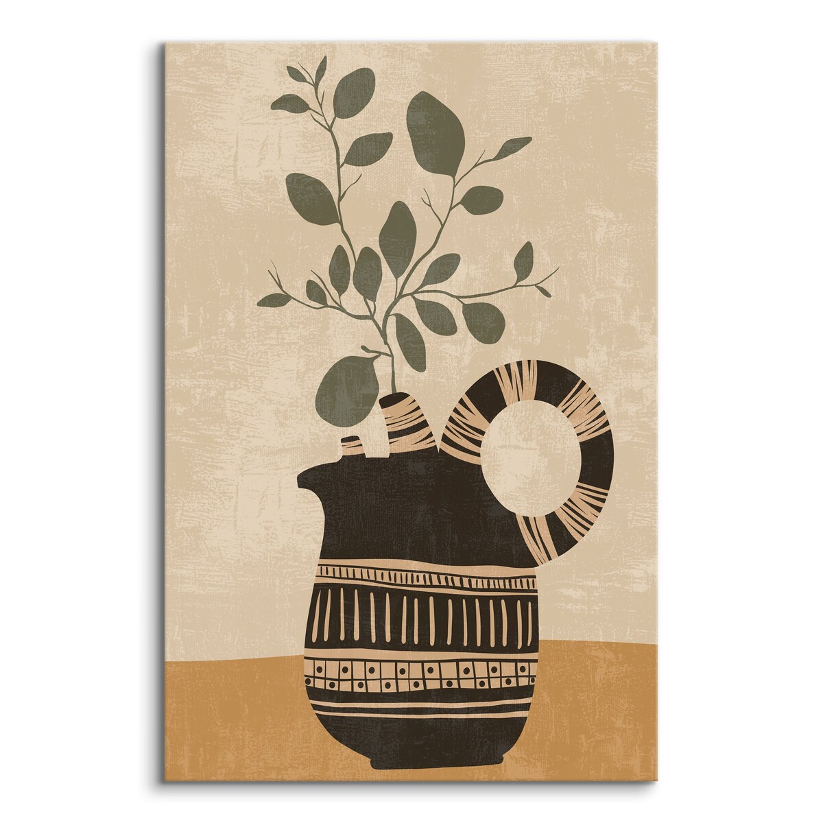 Obraz Abstrakcyjna Gałązka w Azteckim Stylu 30x40cm