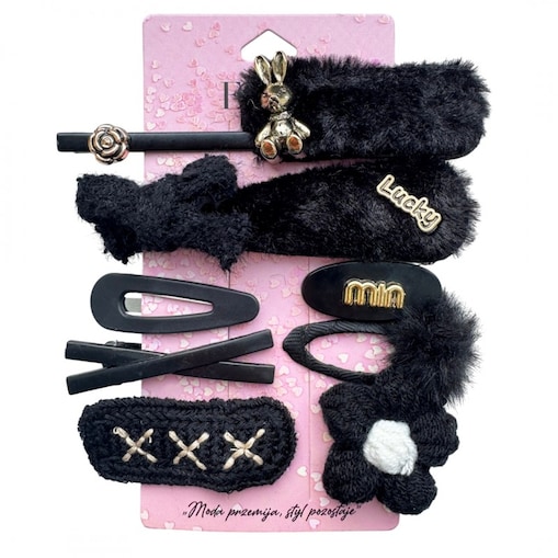 Zestaw 10 sztuk zdobionych Eleganckich Spinek do włosów SP434