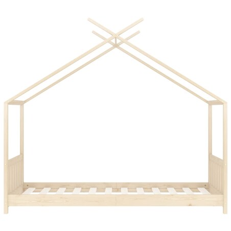 vidaXL Rama łóżka dziecięcego, lite drewno sosnowe, 70 x 140 cm
