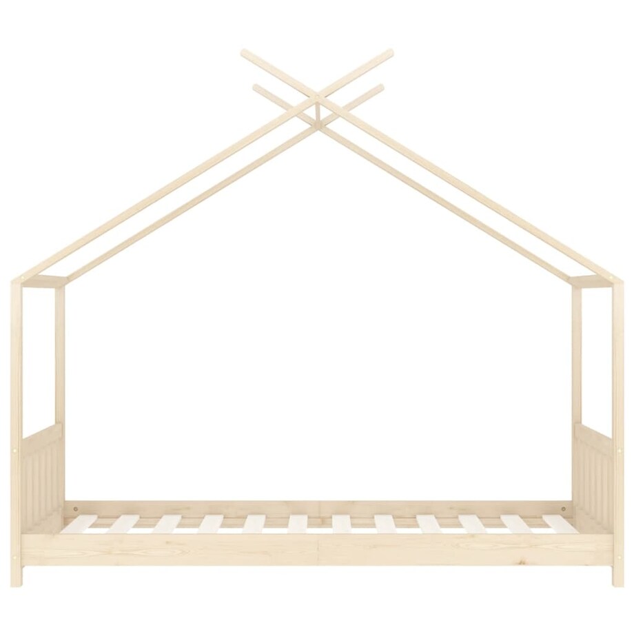vidaXL Rama łóżka dziecięcego, lite drewno sosnowe, 70 x 140 cm