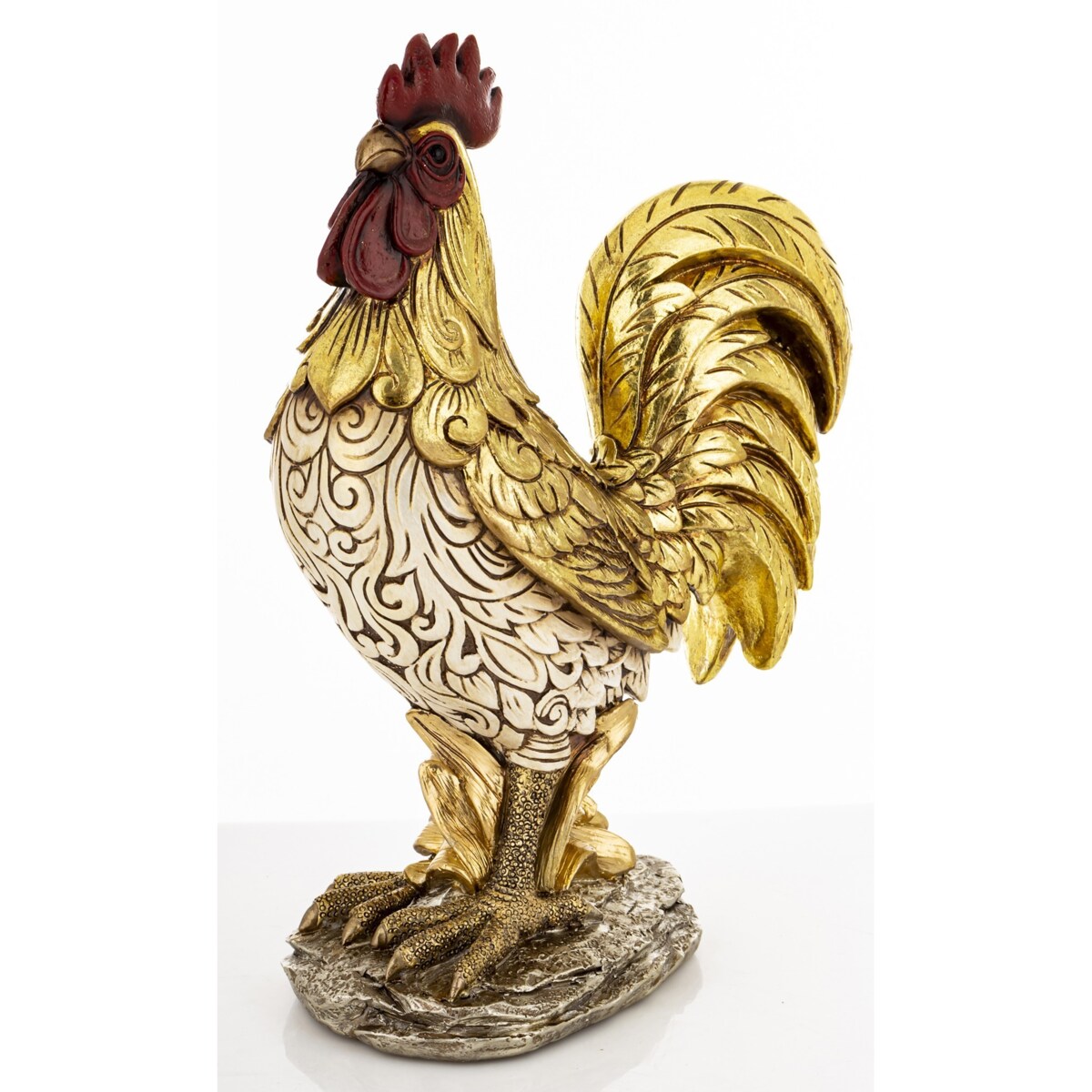 Dekoracja - kogut 30x11x21 cm CAZZO złoty