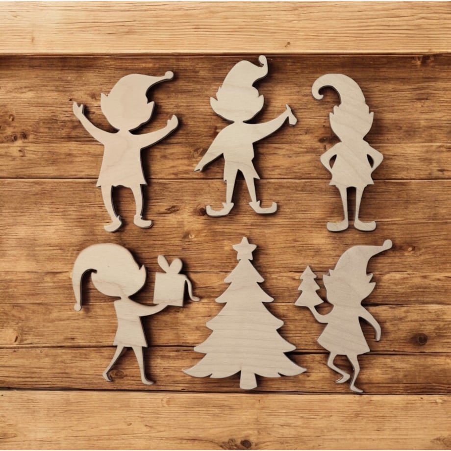 Zestaw kreatywny POMOCNE ELFY ozdobne pudełko PREZENT świąteczny