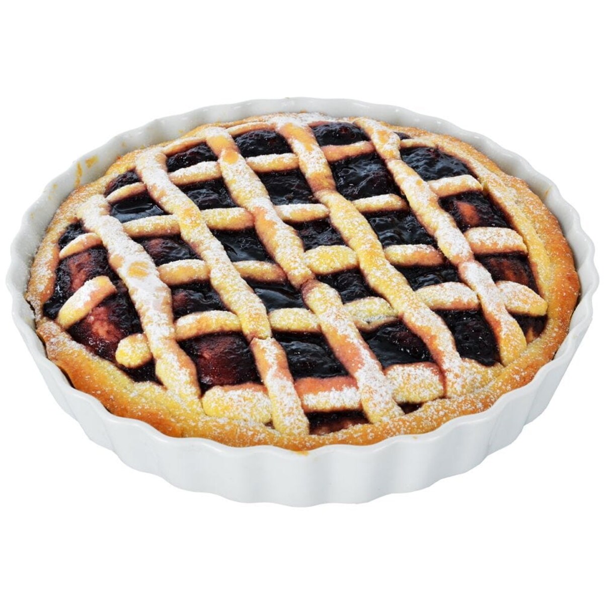 Forma do Pieczenia Tarty na Tartę Ceramiczna do Zapiekania 24 cm Porcelanowa