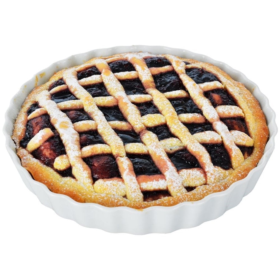 Forma do Pieczenia Tarty na Tartę Ceramiczna do Zapiekania 24 cm Porcelanowa