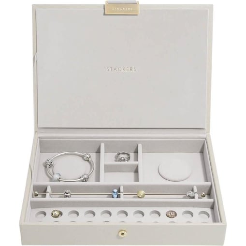Pudełko na charmsy Stackers classic jasnobeżowe z pokrywką
