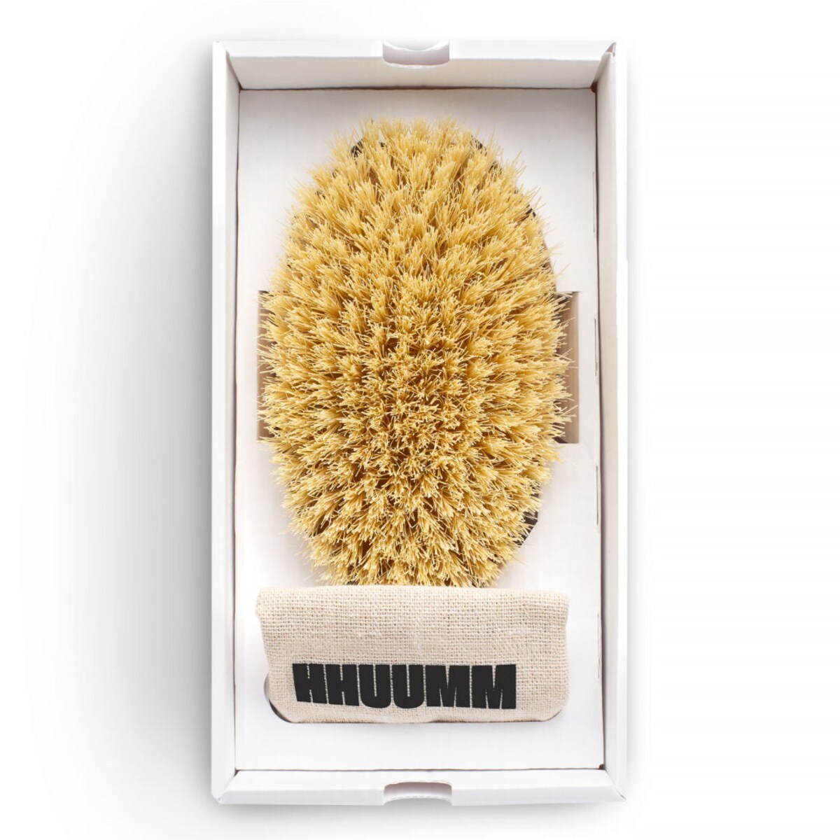 Szczotka do masażu ciała na sucho – włókno tampico, bez paska, No.7P