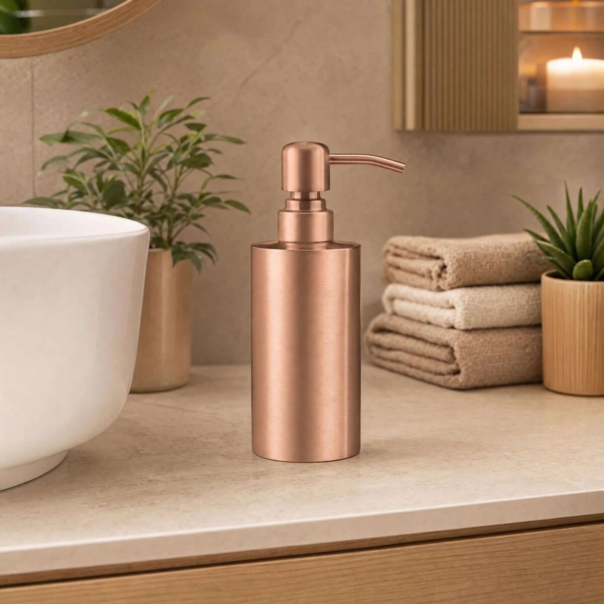 Kleine Wolke Glam Dozownik do mydła złoty mat złoty różowy RoseGold matt stal szlachetna