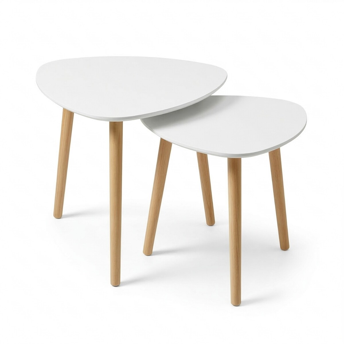 Zestaw 2 stolików kawowych BINI w różnych rozmiarach