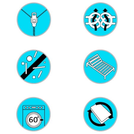 vidaXL Nakładka na materac sprężynowy, 200x120x5 cm, średnio miękki