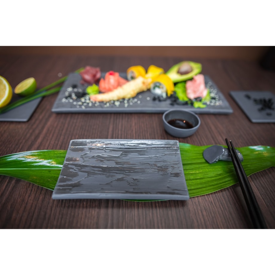 Zestaw Sushi dla 2 osób 7 el. czarny CD27