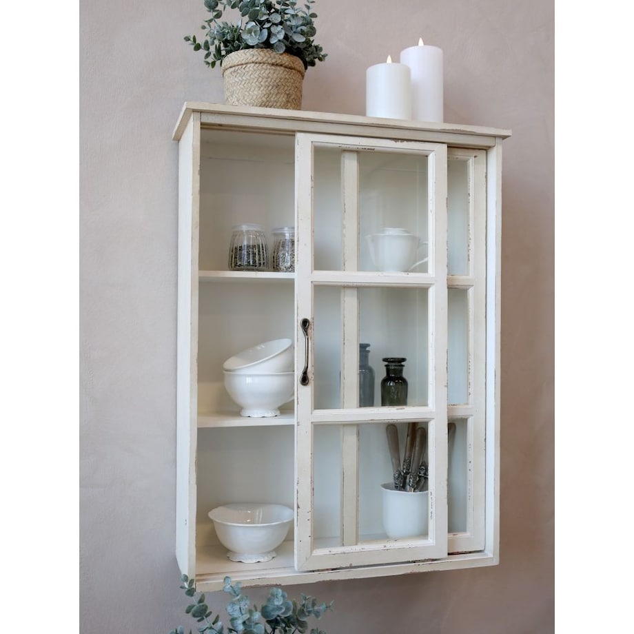 Witrynka wisząca z przesuwnymi drzwiami