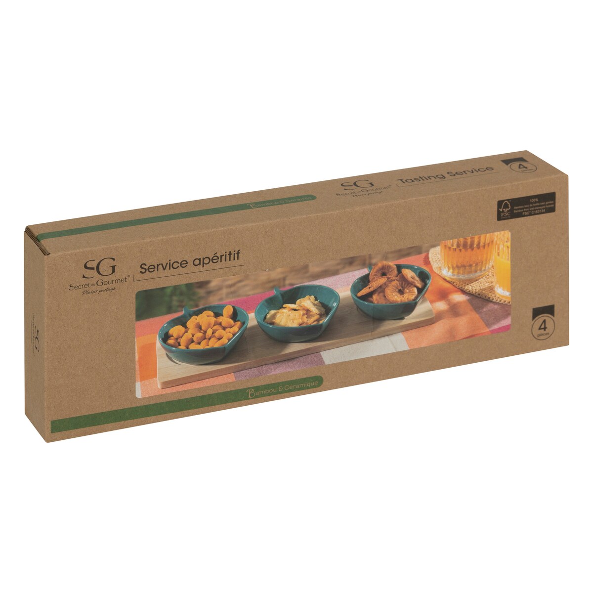 Zestaw do przystawek YUCATAN, 4 elementy