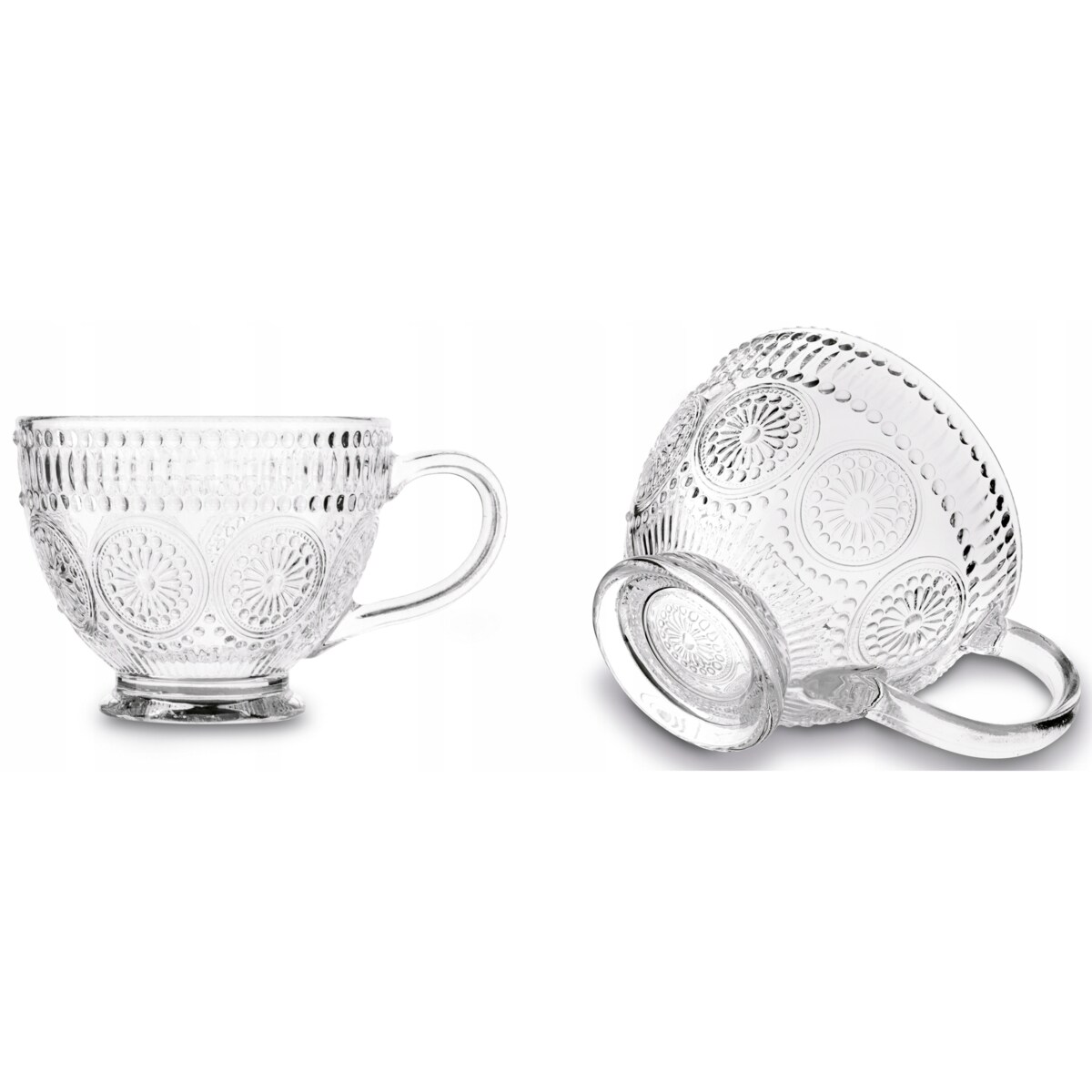 6x KUBEK FILIŻANKA szklanka 400 ml na herbatę kawę latte desery prezenty