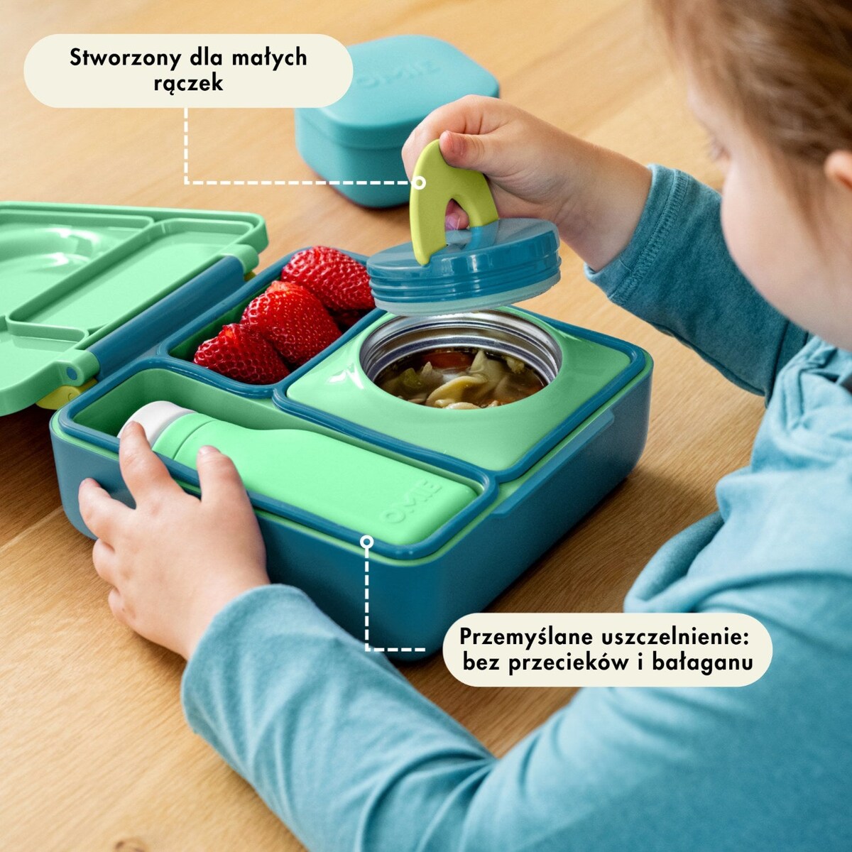 OMIE OMIEBOX lunch box z termosem, Meadow