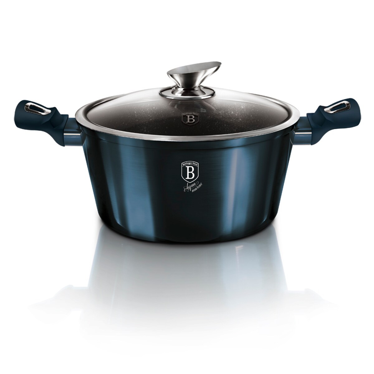 Garnek z pokrywką 24cm BerlingerHaus Aquamarine BH-1879