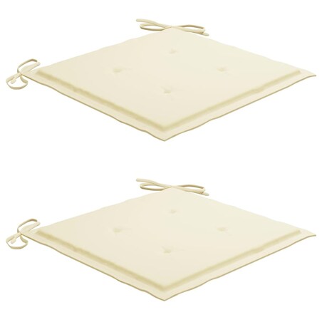 vidaXL Krzesła ogrodowe z poduszkami, 2 szt., drewno akacjowe