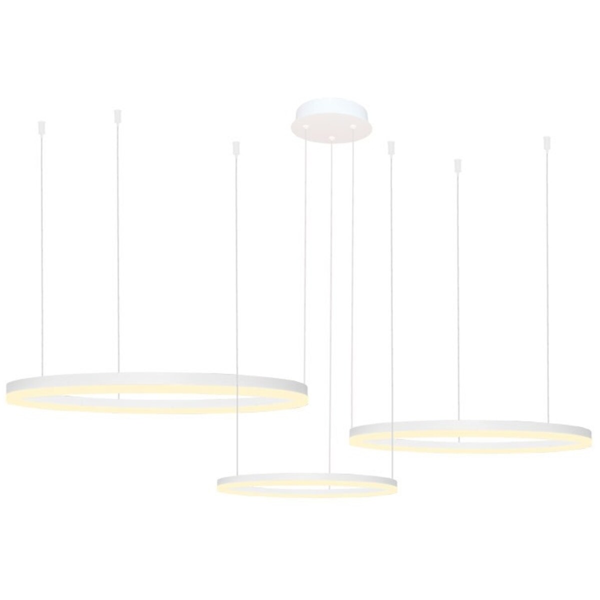 Lampa zwisowa Halo AZ4974 100+80+60 Azzardo LED 180W zmienna barwa biała