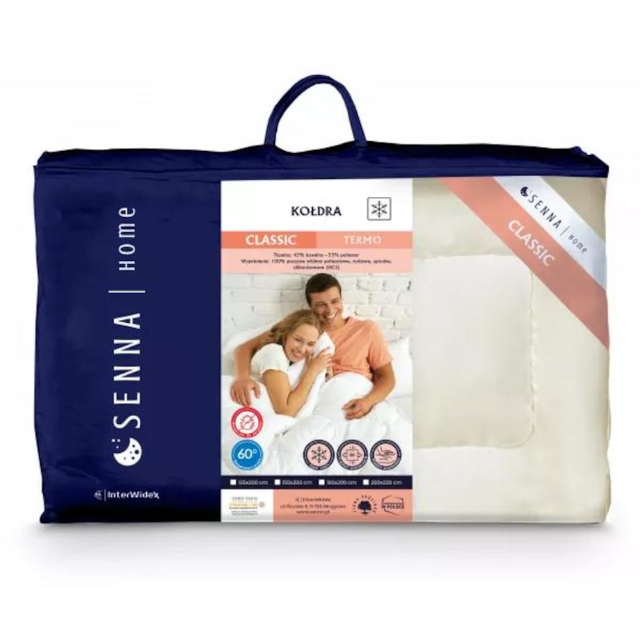 Kołdra zimowa 135x200 CLASSIC TERMO Senna Home Kremowa