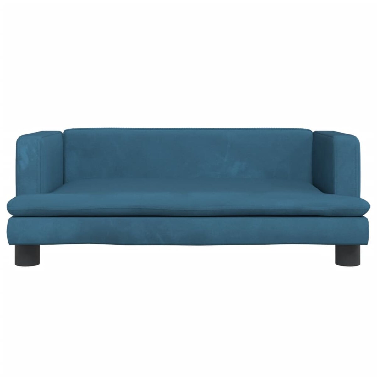 vidaXL Sofa dla dzieci, niebieska, 80x45x30 cm, aksamit