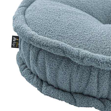 Puf francuski, niebieski, 50x13cm, Boucle