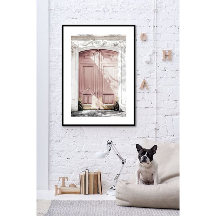 Poster Story, Plakat, Obraz - Różowe Drzwi, wymiary 42 x 60 cm