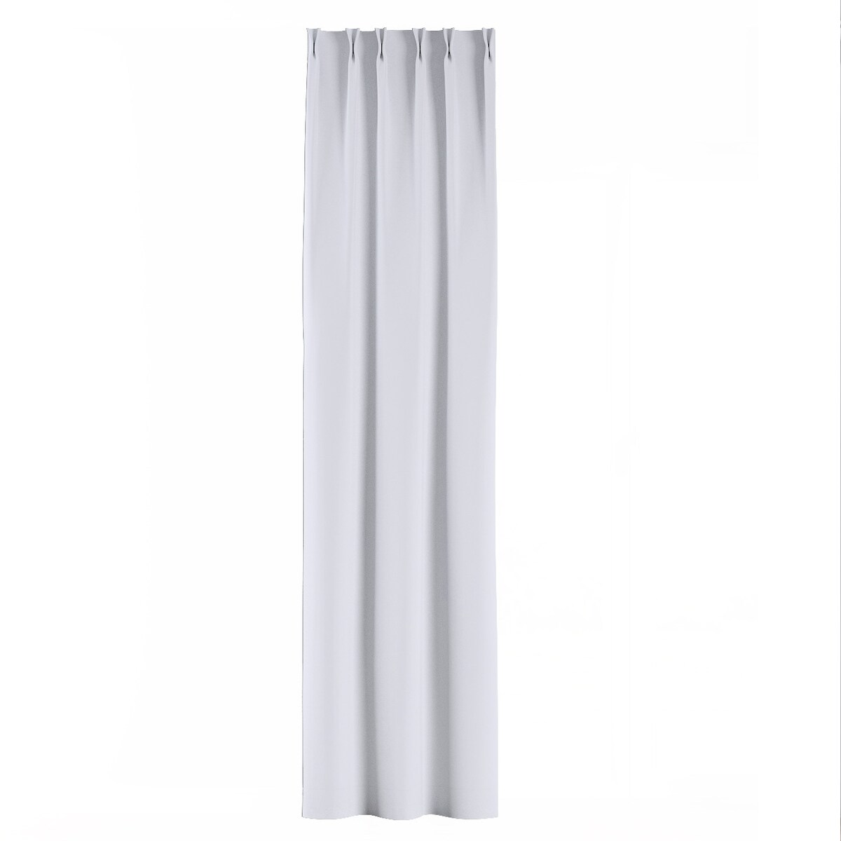 Zasłona na haczykach flex podwójnych 130x245 stalowa biel