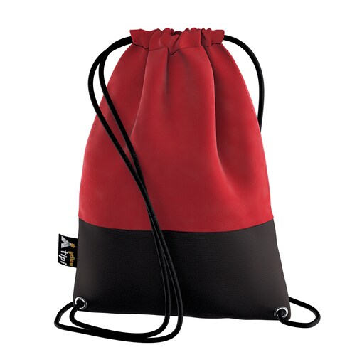 Worek plecak Kiddy Velvet, intensywna czerwień, 28x40cm, Posh Velvet