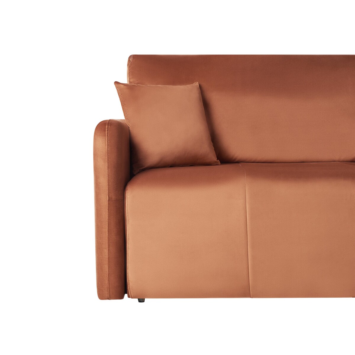 Sofa rozkładana dla 3 osób EGGE Welur Złoty brąz