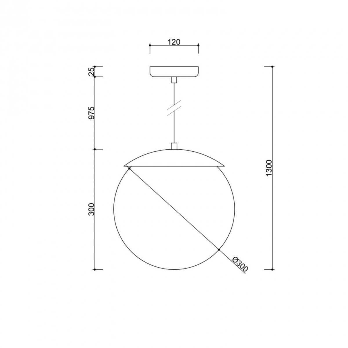 KUUL E czarna sufitowa lampa wisząca